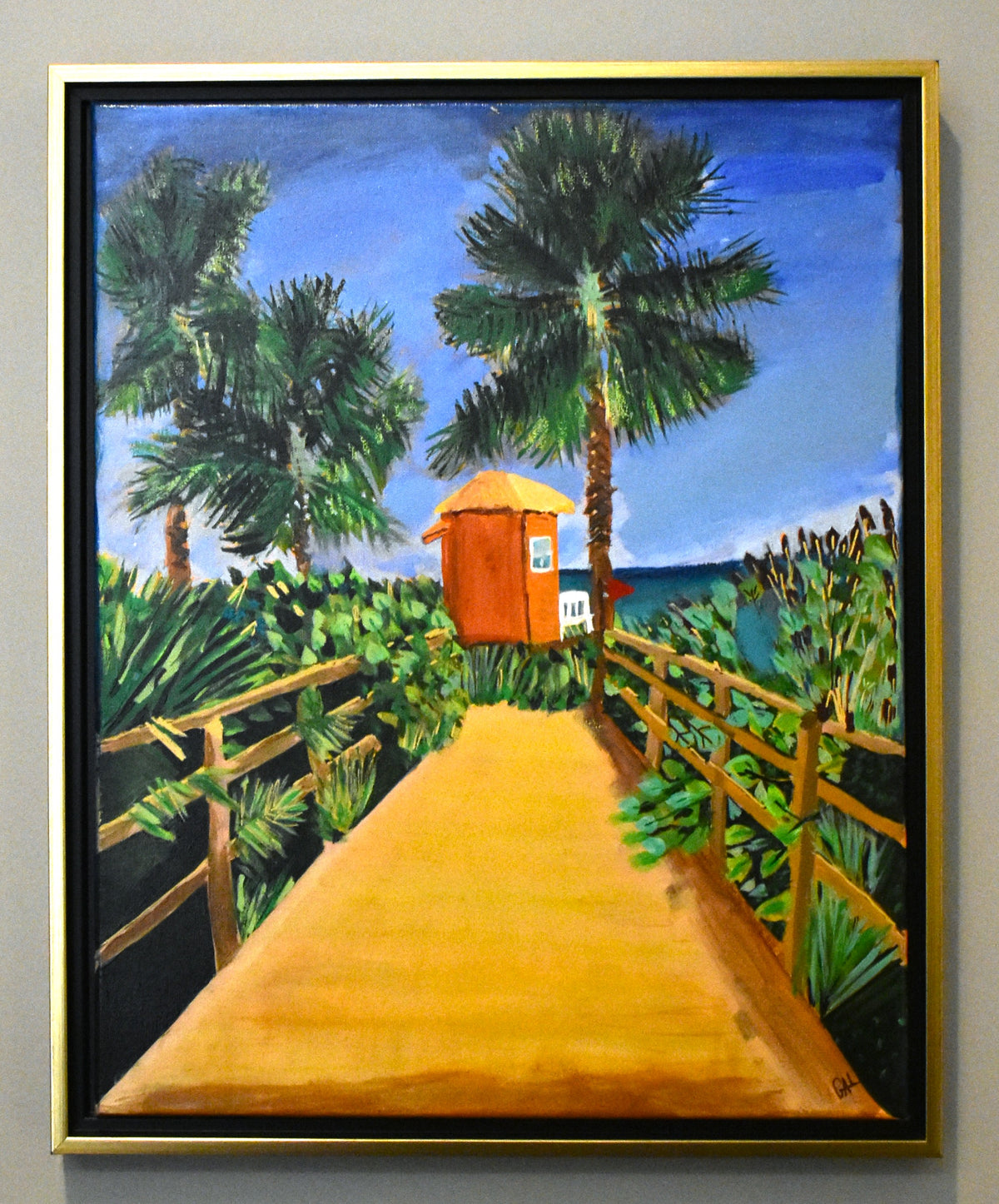 Dreaming of the Beach - Original Acrylic Painting by Lisa Godin