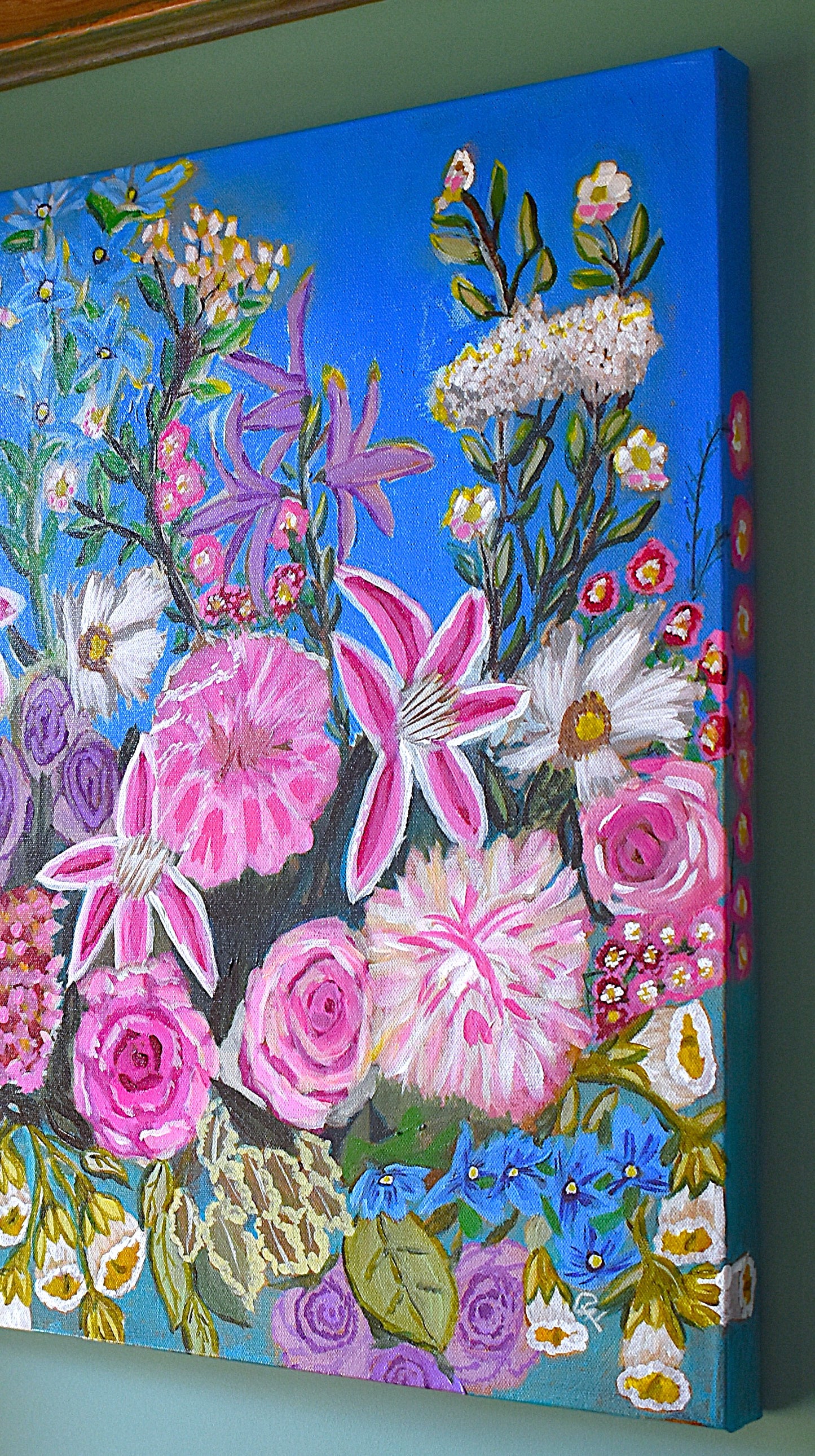 Emma's Wedding Blooms an Original Painting by Lisa Godin