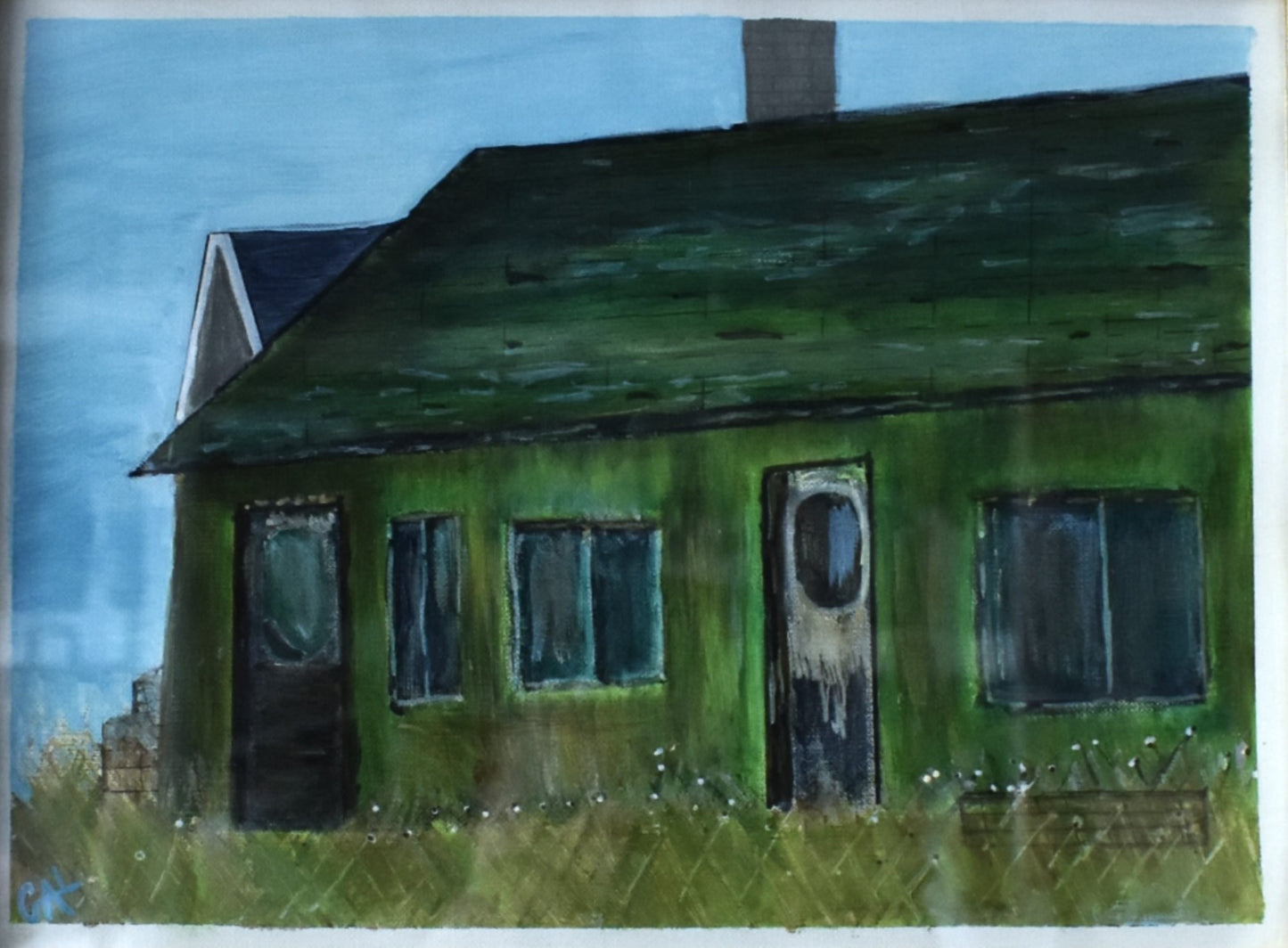 Flip This House - Original acrylic painting by Lisa Godin