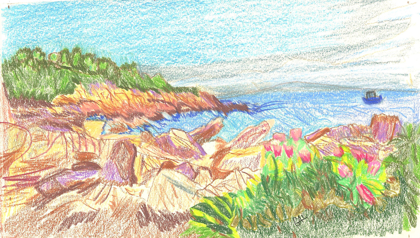 Happy Harbor an Original Painting by Lisa Godin