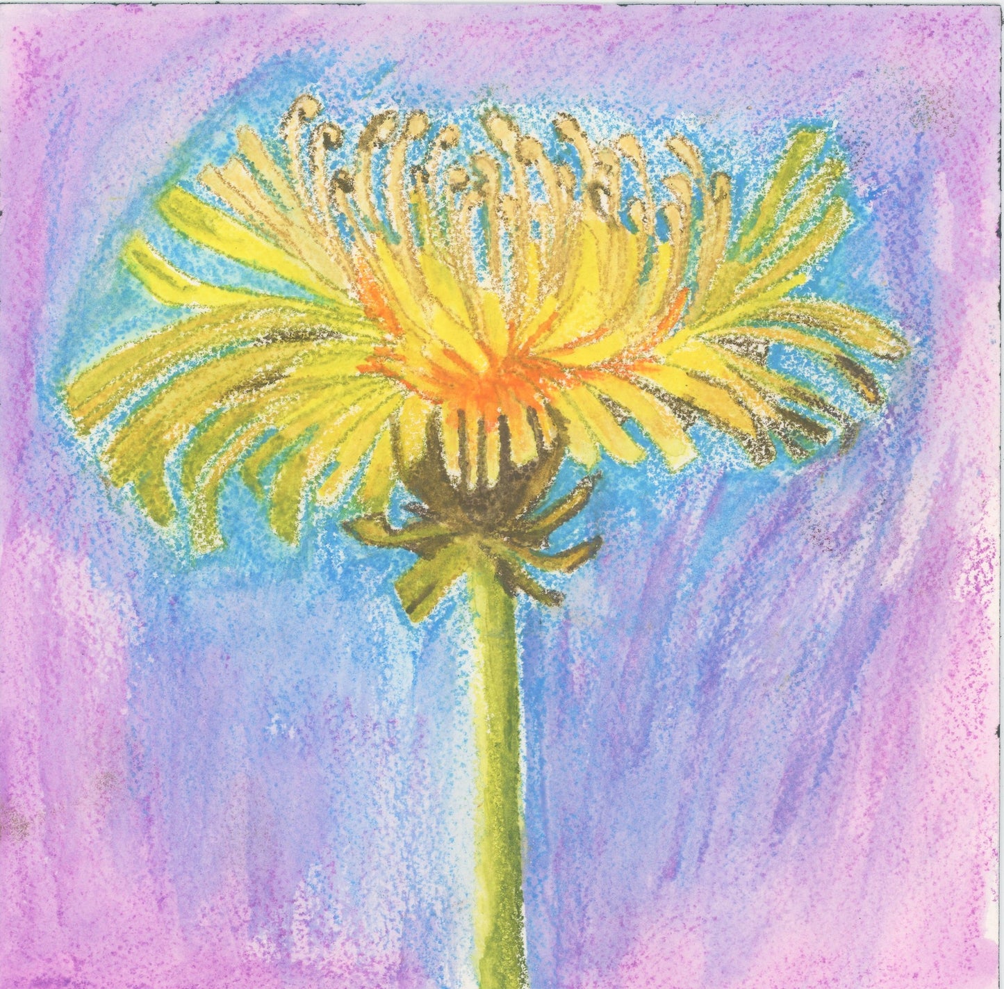 Joyful Stem an Original Painting by Lisa Godin