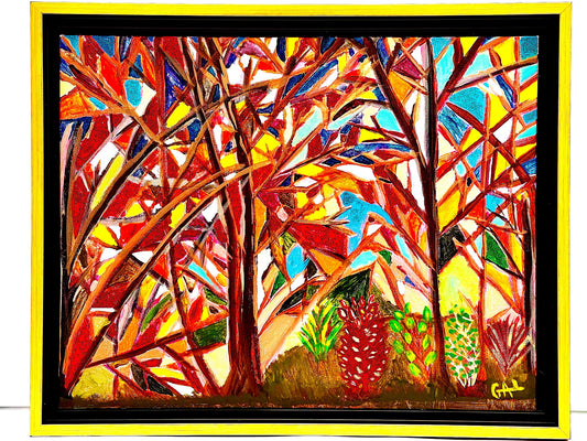 Landscape Stained Glass an Original Painting by Lisa Godin