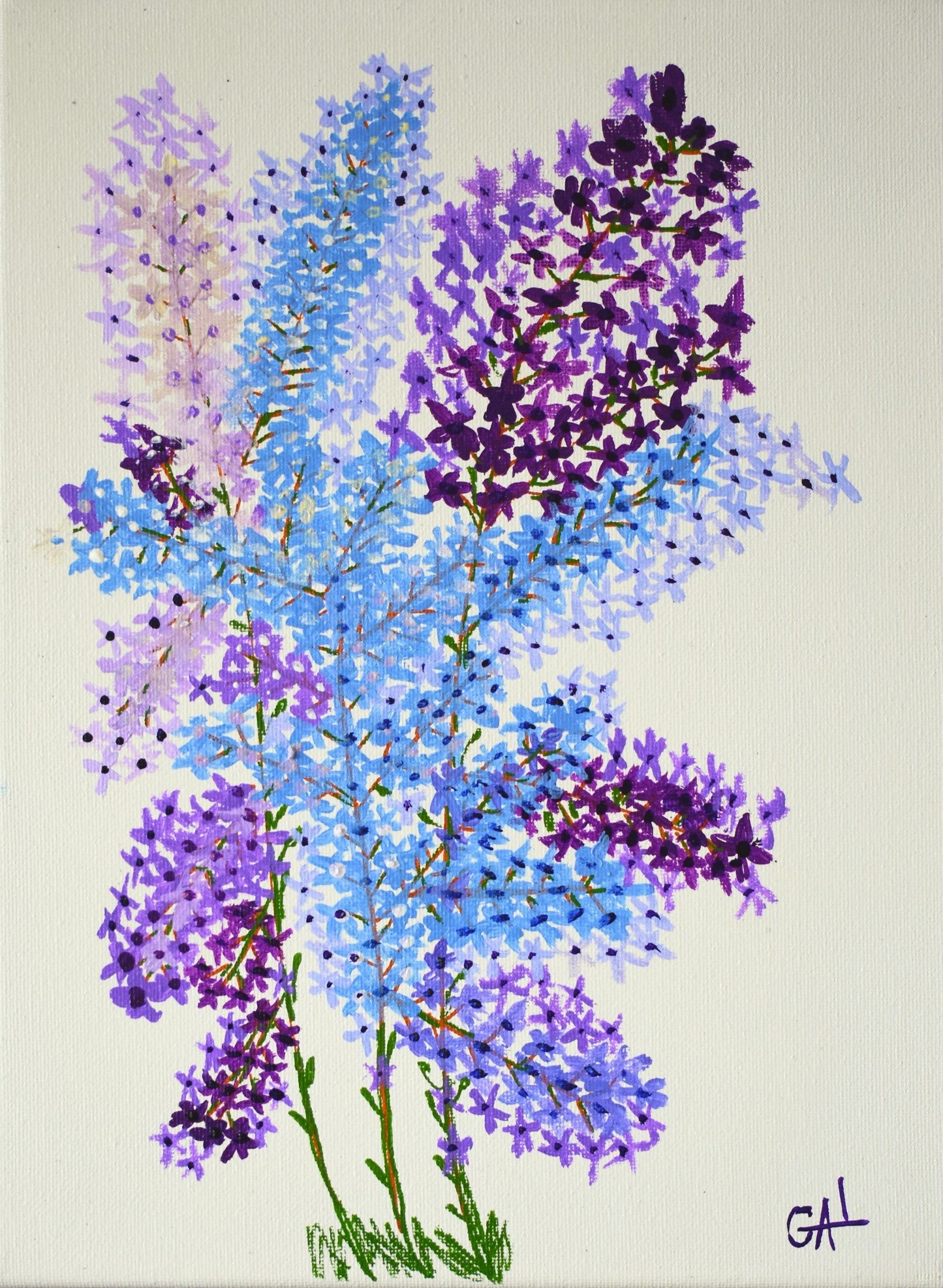 Lilacs - Original Acrylic Painting by Artist Lisa Godin