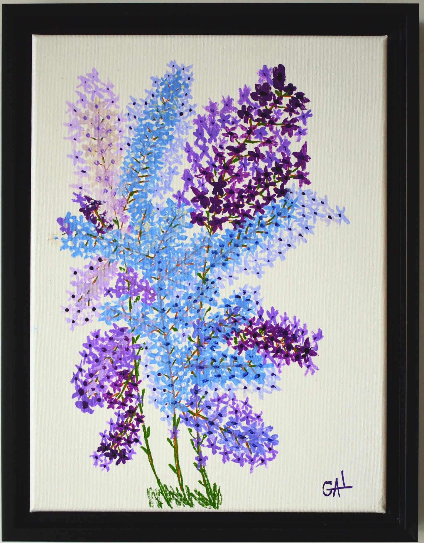 Lilacs - Original Acrylic Painting by Artist Lisa Godin