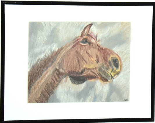 Looking Up to Horses an Original Painting by Lisa Godin