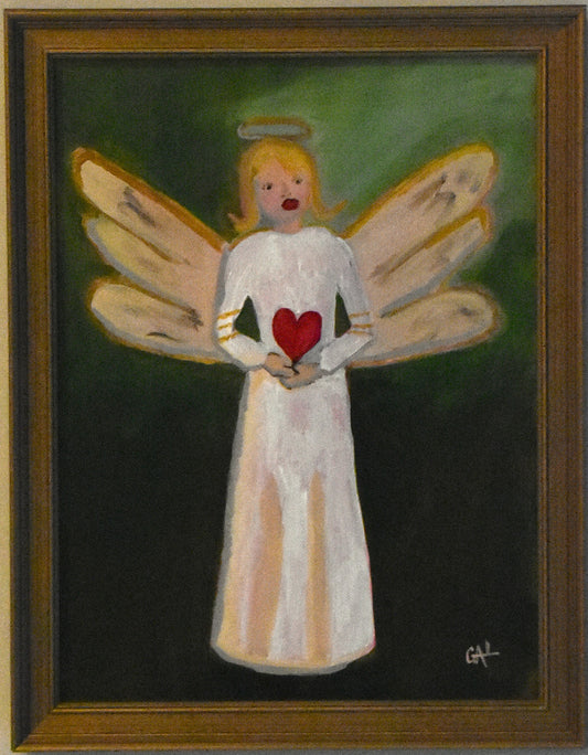 Loving Angel an Original Painting by Lisa Godin