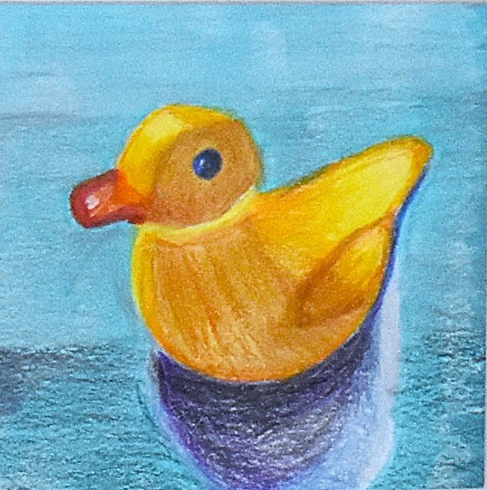 Rubber Duck an Original Painting by Lisa Godin