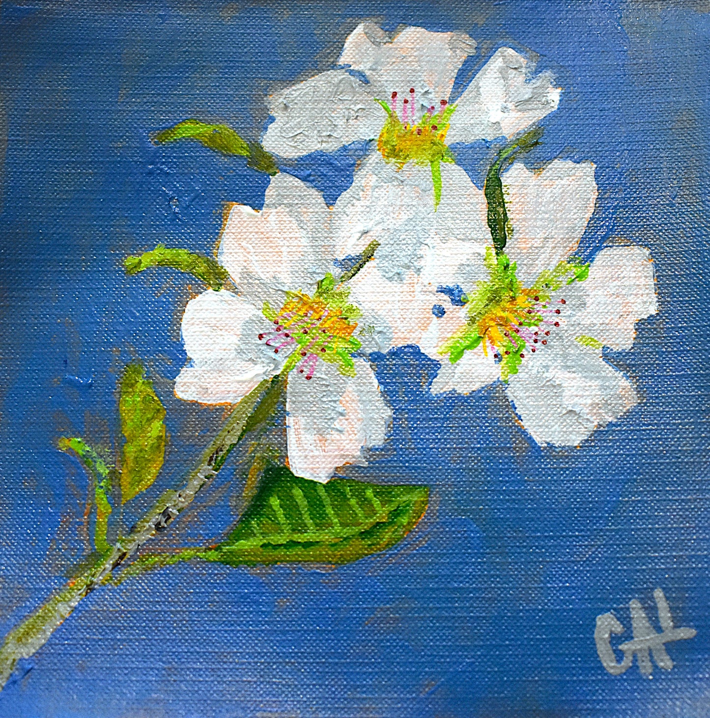 Spring Blossom - Original Acrylic Painting by Lisa Godin