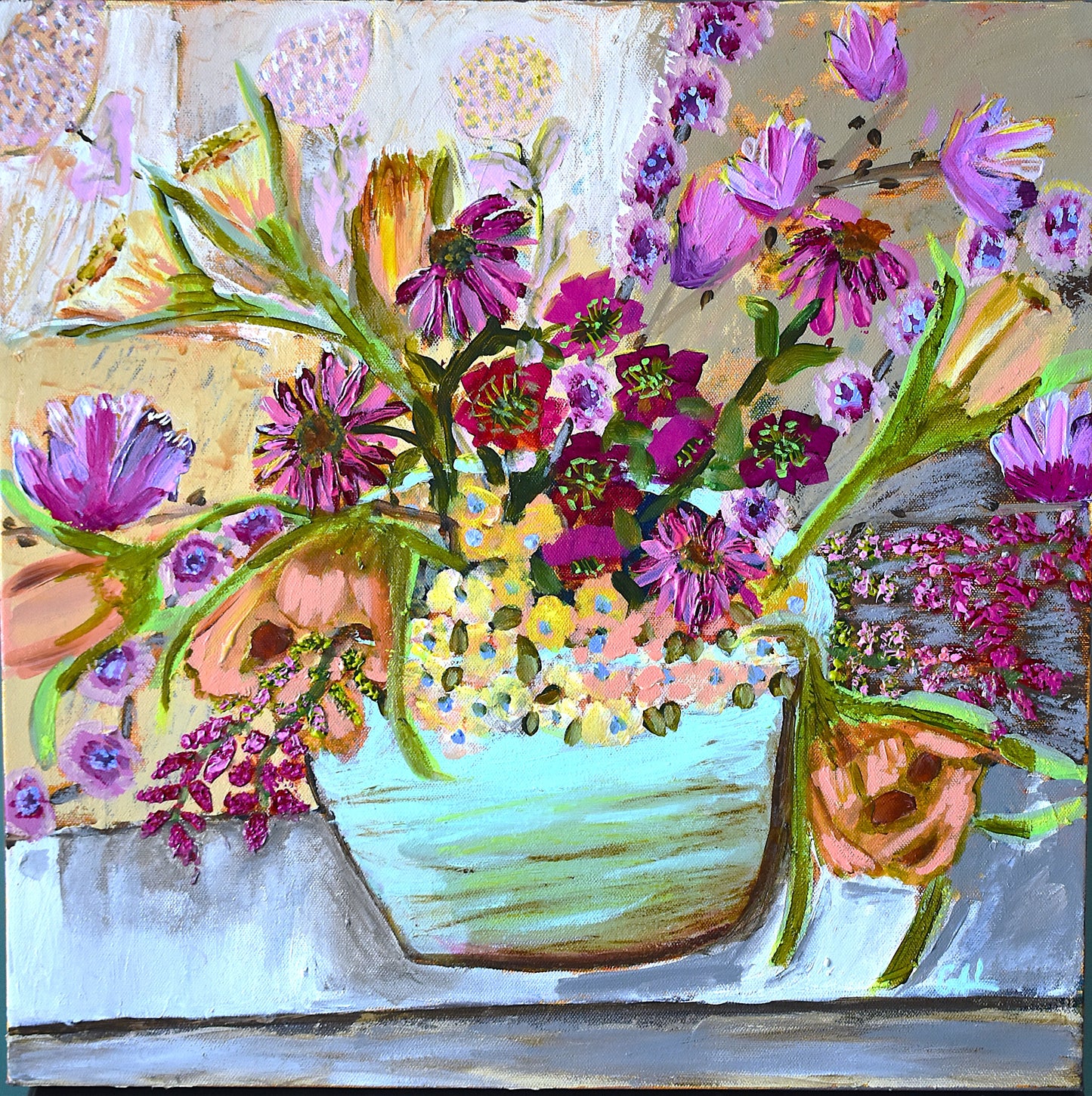 Spring Fling an Original Painting by Lisa Godin