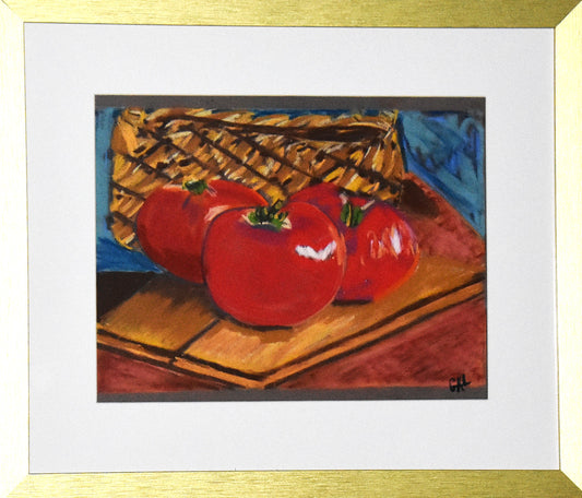 Tomato Basket an Original Painting by Lisa Godin