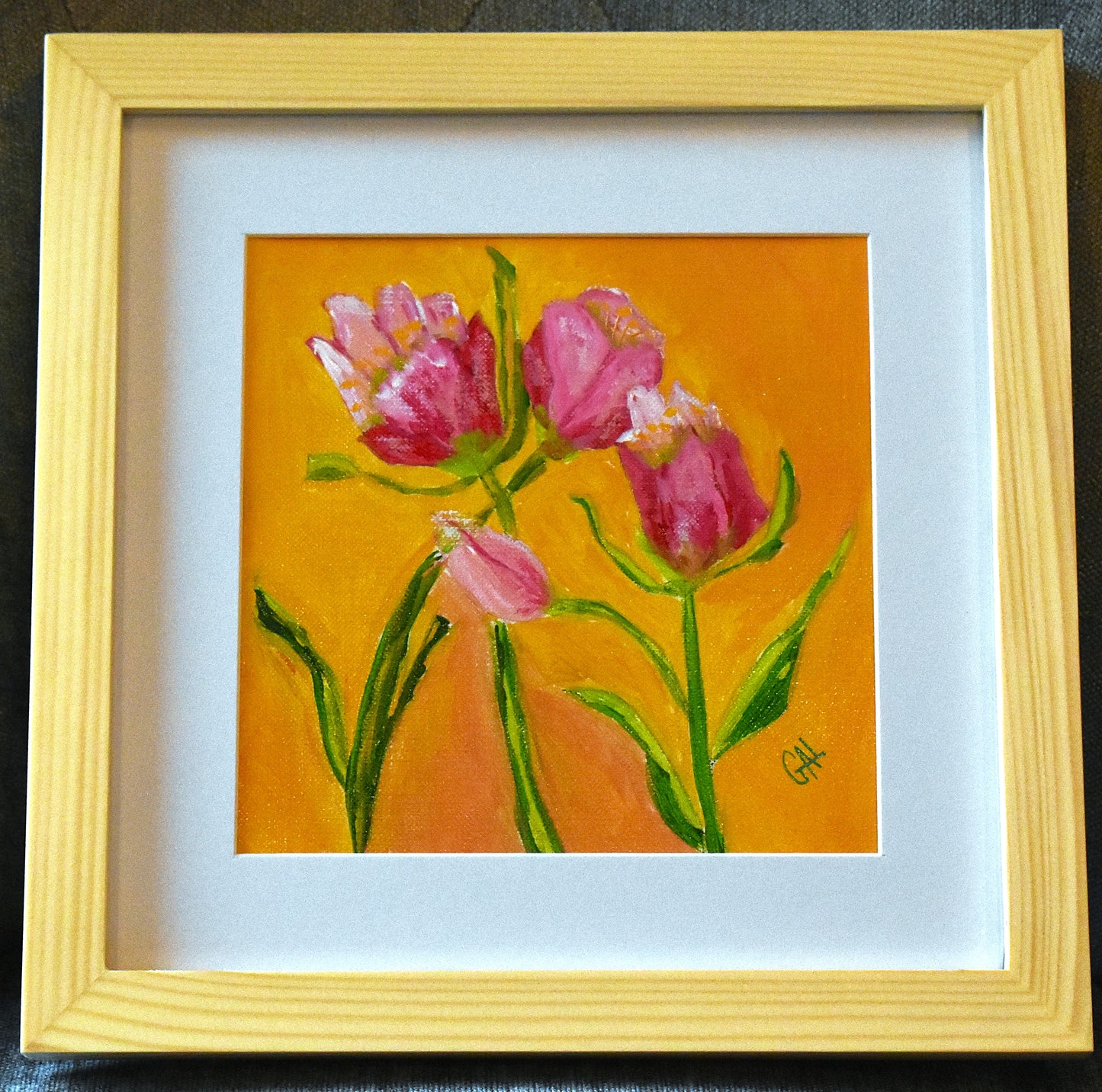 Tulips - Original Acrylic Painting by Lisa Godin