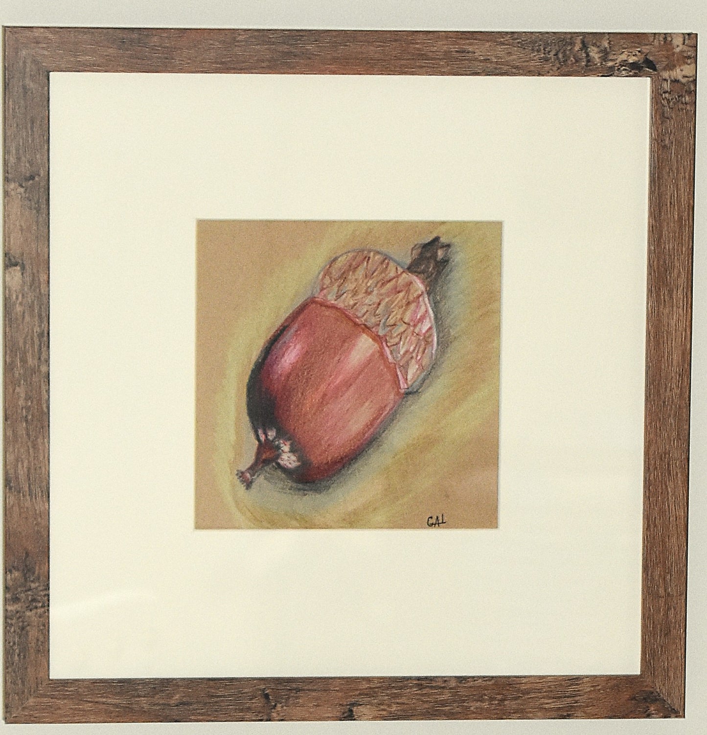 Vibrant Acorn an Original Painting by Lisa Godin