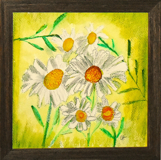 White Spring Floral an Original Painting by Lisa Godin