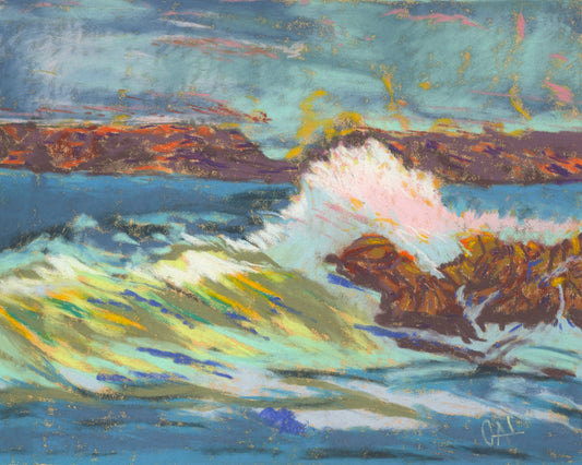 Rocky Coast an Original Painting by Lisa Godin