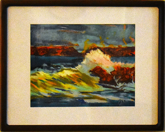 Rocky Coast an Original Painting by Lisa Godin