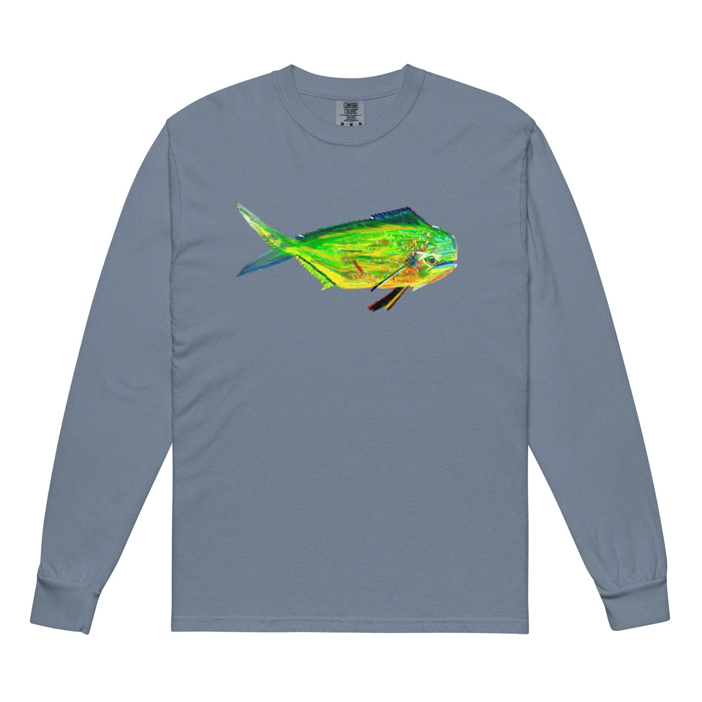 Mahi Mahi Garment-dyed heavyweight long-sleeve shirt