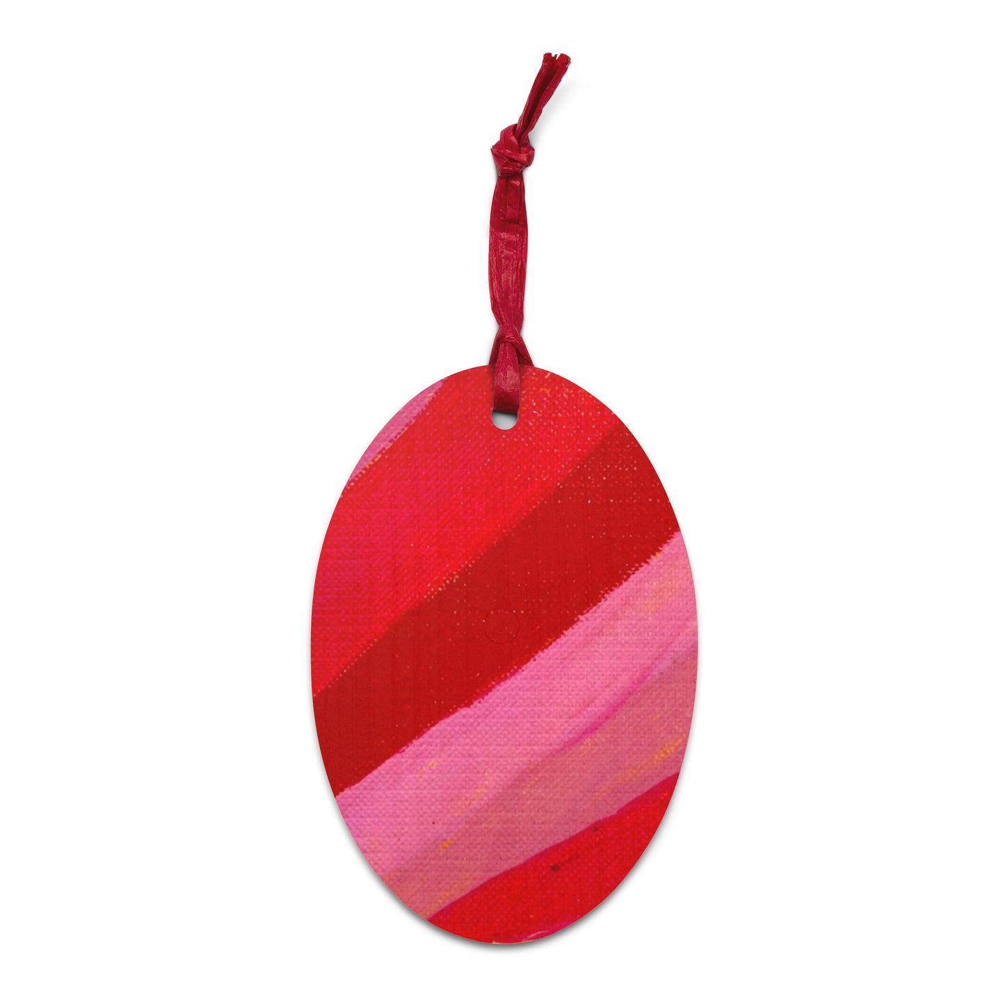 Red Shadowed 2 Sided Wooden ornaments