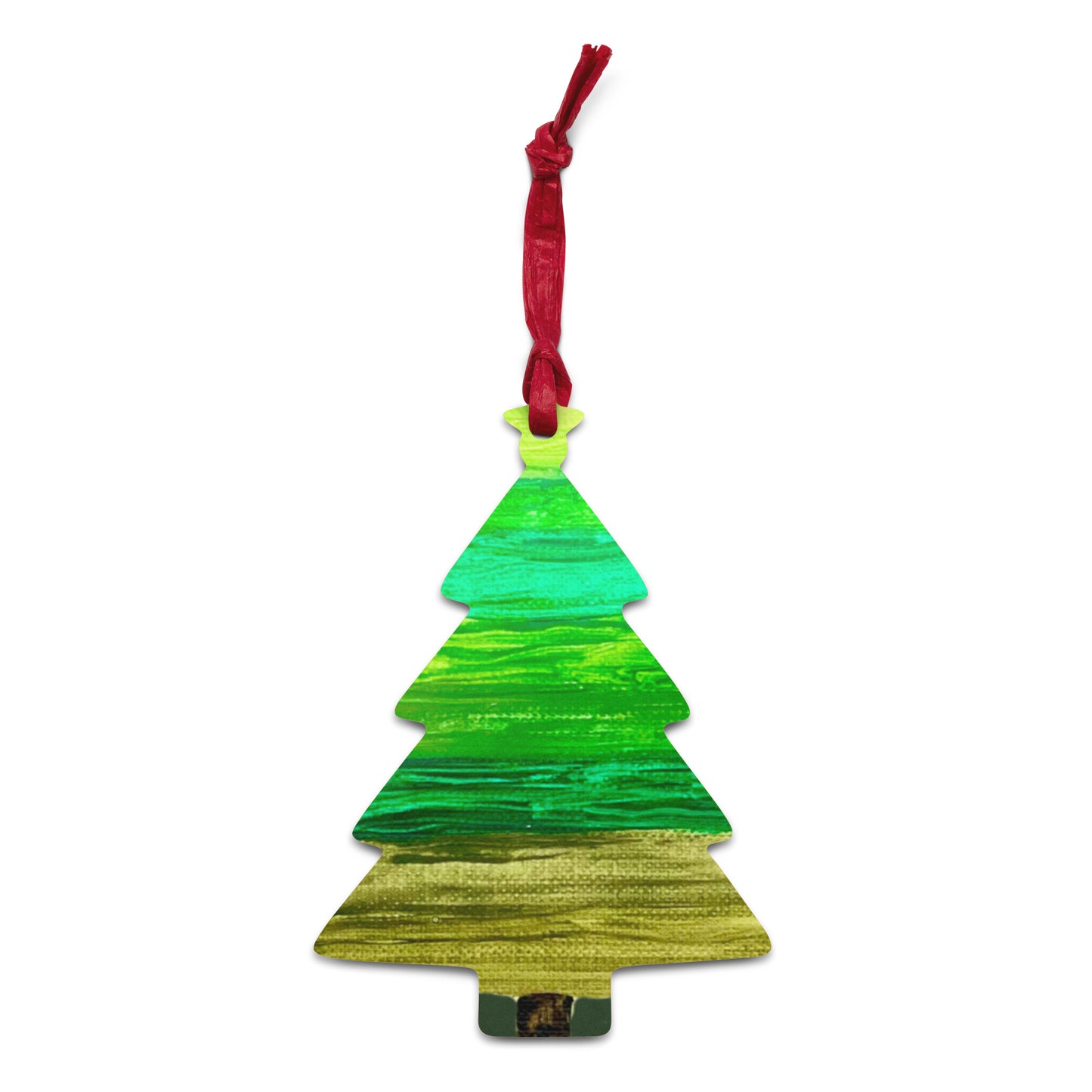 Green Ombre 2 Sided Wooden ornaments