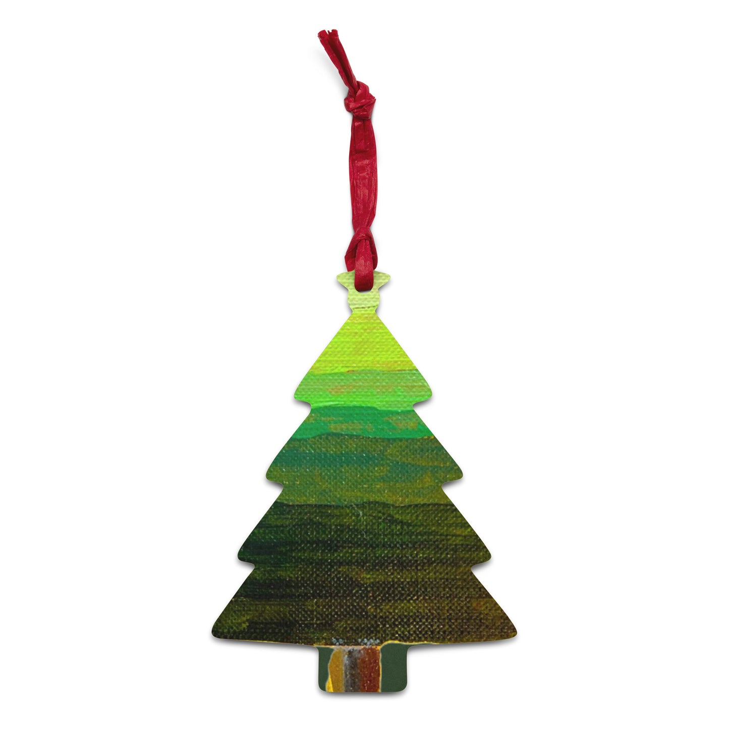 Green Ombre 2 Sided Wooden ornaments